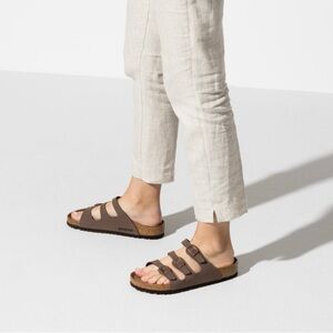 Birkenstock Florida Sandal Shoe Straps Mocha Brown Women’s Size 8 8.5 EU39